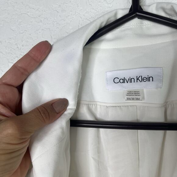 Calvin Klein Ivory Blazer Size 18W, classic, elegant, sophisticated, business - Picture 9 of 10